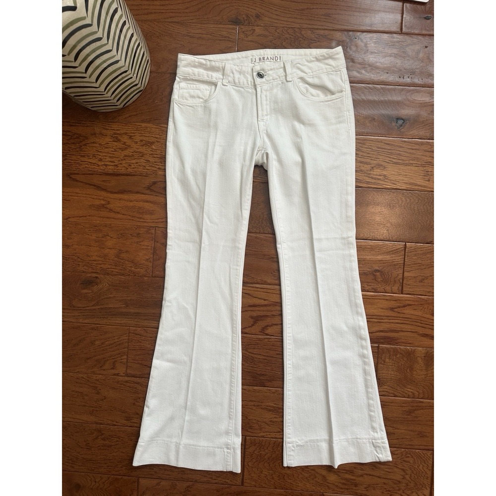 J Brand Women's Love Story Flare Leg Low Rise Jeans Stretch Denim White 27